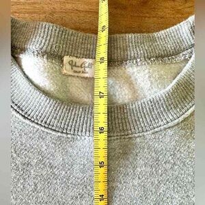 Brandy Melville Gray Ribbed Crewneck Top